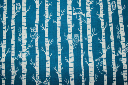 Preview: Designerbaumwolle Moonlit Forest (10 cm)